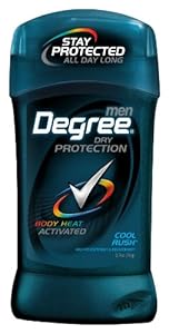 Degree AntiPerspirant & Deodorant Invisible Solid, Cool Rush, 2.7Ounce Sticks (Pack of 6)
