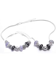 Dreams Come True Charm Bracelet and Necklace Gift Set Girls Pandora Style Gift Boxed