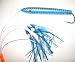 6 In. Holographic Blue and White Cedar Plug Daisy Chain Saltwater Fishing Lure for Tuna Mahi Wahoo Marlin