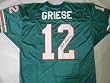 Bob Griese Miami Dolphins NFL Hand Signed Authentic Teal Jersey