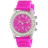 Breda Womens 2292-HotPink Meryl Rhinestone Bez