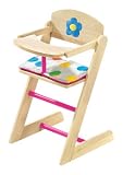 Roba 97334 Dolls Wooden High-chair with cushion dots