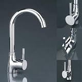 Kitchen Mixer Tap. Single Lever With Swivel Spout (3011)