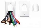PowerBridge PBBWP-WH Wall Plate for Low-Voltage Bulk-Wire Cabling (Each, White)