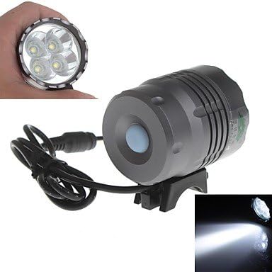 Zweihnder Waterproof 3-Mode 4xCree XM-L2 U2 High Power Headlamp (3800LM ,4 x18650,Gray)