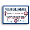 Wrigley Field "Bleacher Rules" Sign by Fremont Die
