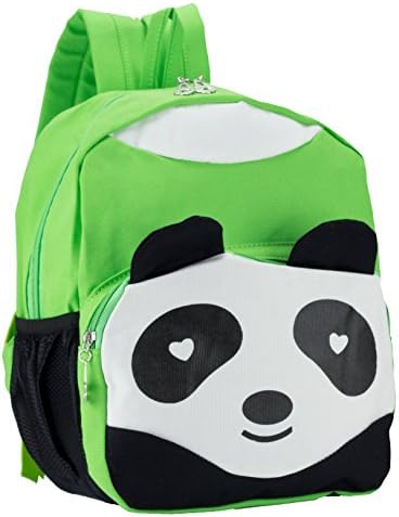 JS Panda Canvas Shoulder Bag for Tot's (Green)