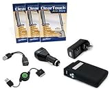 Apple iPod touch 2G miniSync - Complete Essentials Kit with iPod Charging Adapter (High Current Output) (European outlet plug, ClearTouch Anti-Glare, USB (Black))