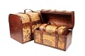 Old Map Decorated Trunk - large