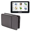 DURAGADGET Protective PU Leather Slip Carry Case Suitable For Garmin Nuvi 2320, 2350 And 2390