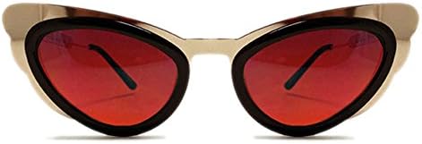 Spitfire Apex Sunglasses Cat Eye Frame Metallic Aviator Shades