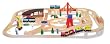 Melissa & Doug Deluxe Wooden Railway Set