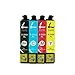 iTinte Compatible Epson Ink Cartridges 200 XL (1 Black, 1 Cyan, 1 Magenta, 1 Yellow) 4 Pack