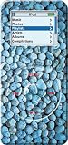 Blue Pebbles - Apple iPod nano (1st Generation) 1GB 2GB 4GB Hard Case iJacket - Shock Absorbent Hard Protective Faceplate Cover + FREE iPod nano Screen and Surface Protector Shield