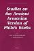 Books : Studies on the Ancient Armenian Version of Philo's Works (Studies in Philo of Alexandria)