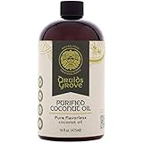Druids Grove Purified Coconut Oil (Organic) ☮ Vegan ⊘ Non-GMO ❤ Gluten-Free - 16 fl.oz.