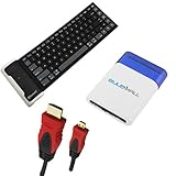 GTMax 3FT Micro-HDMI to HDMI Cable (Black/Red) + Bluetooth Wireless Silicon ....