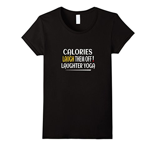 Weight Loss – Calories Laugh Them Off – Laughter Yoga – Female Large – Black