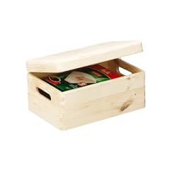 Zeller 13150 Allzweckkiste mit Deckel, Nadelholz 30 x 20 x 15 cm