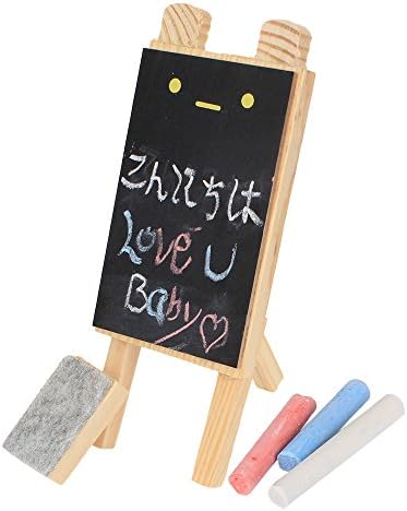 Mini Wooden Louvered Window Message Board Blackboard Little Bear Toy Desktop For Writing
