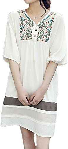 ABS-WO® Women's Maternity Dresses Blouses Colorful Vine Shirts One Size White