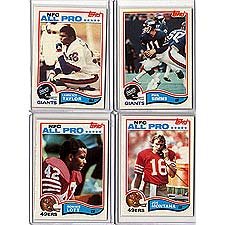 1982 Topps Football Complete Mint Hand Collated 528 Card Set, Featuring Rookie Cards of Lawrence Taylor, Ronnie Lott, Anthony Munoz and Others. Loaded with Stars and Hall of Famers Including Joe Montana's 2nd Year Card, Walter Payton, Terry Bradshaw, Art Monk, Dan Fouts, Ken Stabler, Franco Harris, Jack Lambert, John Stallworth, Steve Largent, Phil Simms, James Lofton and Others.