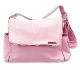 Canvas Messenger Diaper Bag - Pink