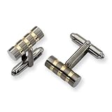 Titanium Gold-Plated Cuff Links