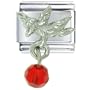 Buddhist Bracelet July Ruby Color Baby Angel Italian Charms