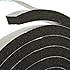Frost King R734H Sponge Rubber Foam Tape 3/4" W X 7/16" H X 10' L, Black