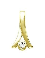 18K Yellow Gold Diamond Pendant - 0.25 Ct. -- LIFETIME WARRANTY