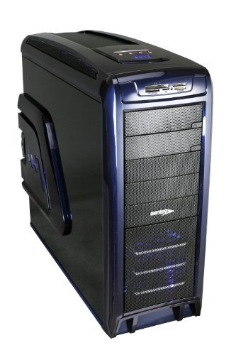 Sentey Arvina GS-6400B ATX Full Tower Gaming Computer Case (Blue)