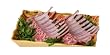 New York Prime Meat USDA Prime Fresh American Rack of Lamb Rib French Style Roast, 24-Ounce Packaged in Film & Freezer Paper