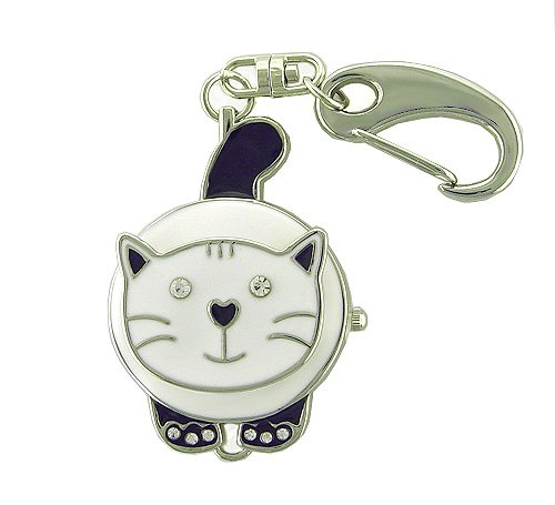 New ADORABLE Cat Keychain Watch with Necklace