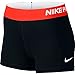 Nike Women's Pro Cool 3-Inch Compression Shorts (Black/Bright Crimson/White/X-Small)