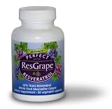 Perfect ResGrape Resveratrol- 99% Trans-Resveratrol & Whole Food Muscadine Grapes, 60 Capsules