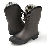 shoefan レースアップショートレインブーツ