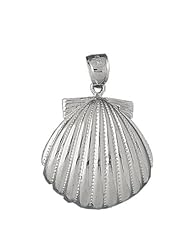 Clevereves 14K White Gold Pendant Shell 9.3 - Gram(s)