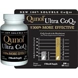 Ultra CoQ10-Qunol-100% Soluble Coq10 100mg, 60 Softgels (2 Month Supply)