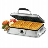 Cuisinart WAF-6 Traditional 6-slice Waffle Maker With Black Silicone Tongs