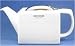Kabuki White Teapot 16 Ounces