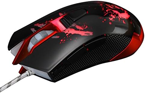 Luxuries Multi-Color 6D Ergonomic Professional Laser Gaming Mouse - 2400 DPI Sensor - Comfortable Grip, 7 Soothing LED Colors, 6 Buttons [ 2016 Model ]