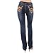 Sexy Couture Women's S98-PS Mid Rise Bootcut Jeans