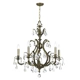 Crystorama Lighting 5565-AB-GT-MWP 5 Light Dawson Chandelier