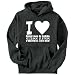 I Love Buzkashi Players Sports Mens Hoodie (Dark Silver, Size Small)