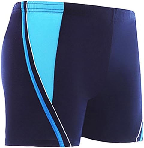 Topsports Men's Swim Brief with Adjustable Ties, Mini Short Swimwear Black+Blue XL