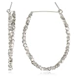 Satya Jewelry Medium Silver Satya Bead Hoop Ea