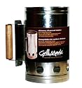 BBQ-467637 CHIMNEY CHARCOAL STARTER WITH WOODEN HANDLE