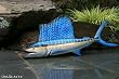 Taxidermy Quality Fiberglass 23 " Sailfish Wall Mount
