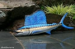 Taxidermy Quality Fiberglass 23 " Sailfish Wall Mount